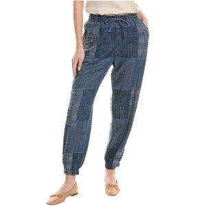 NWT’S Johnny Was Biya Womens Luisa Embroidered Jogger Pant Blue